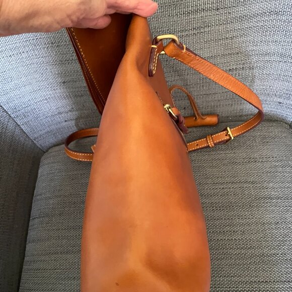 Dooney & Bourke Chestnut Leather Florentine Crossbody Bag - Picture 10 of 16